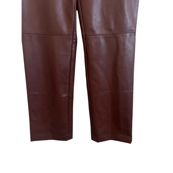 BANANA REPUBLIC FAUX VEGAN LEATHER WOMENS TROUSERS PANTS - Picture 6 of 9